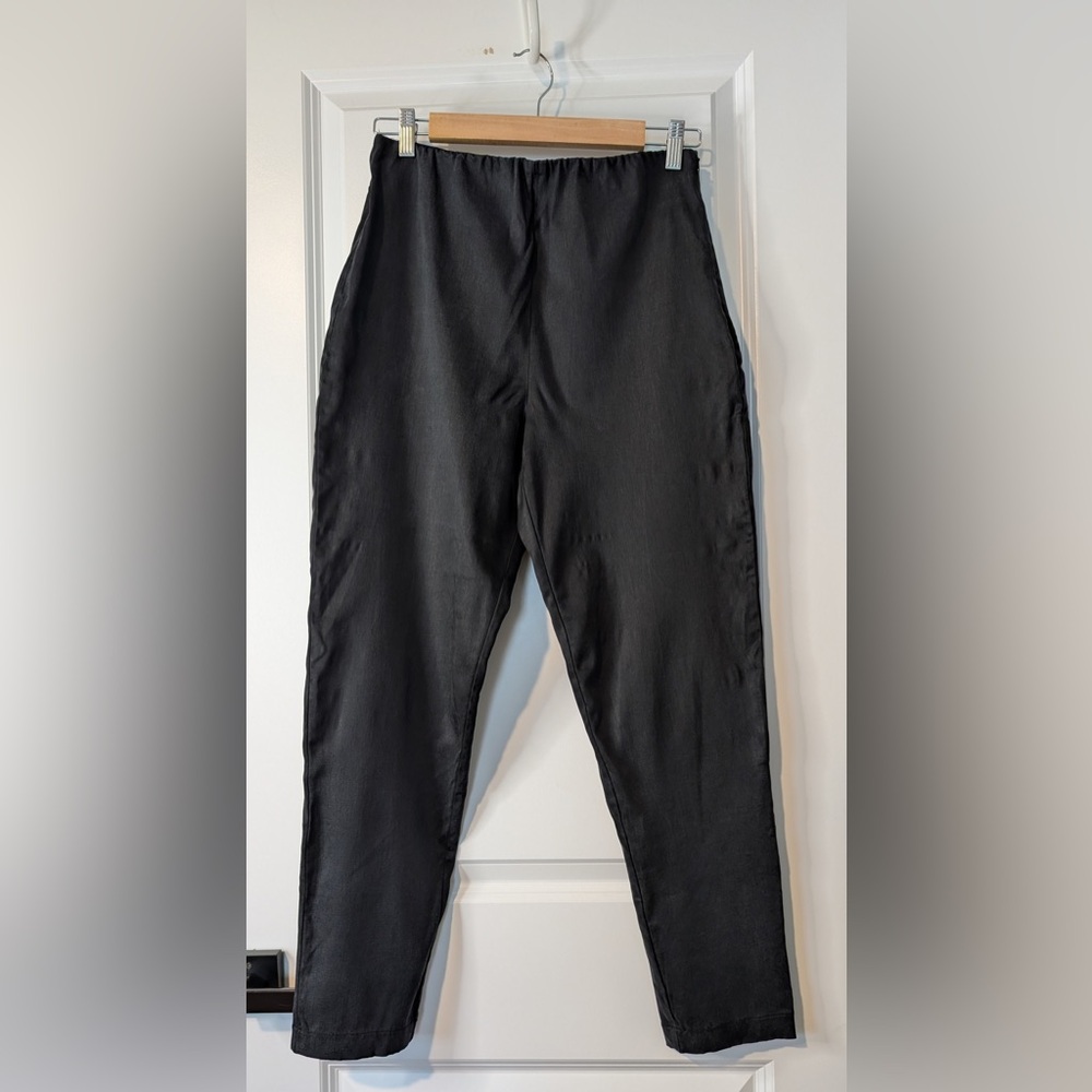 Vetta Slim Work Pant High-Waisted Tailored Fit Minimalistic Black Size 8
